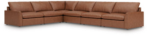 Whitehaven - 6-Piece Sectional With 3 Armless Chairs - Caramel - Simple Home Plus