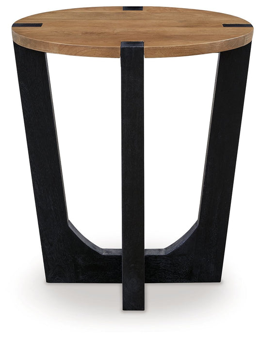Hanneforth - Brown - Round End Table - Simple Home Plus