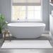 Splendor - 24" x 44" Tufted Reversible Bath Rug - White - Simple Home Plus