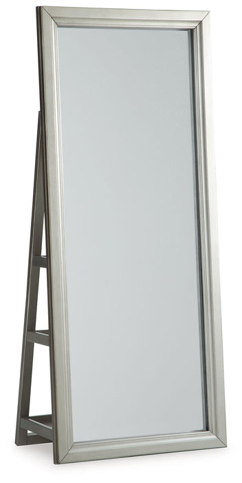 Evesen - Champagne - Floor Standing Mirror With Storage - Simple Home Plus