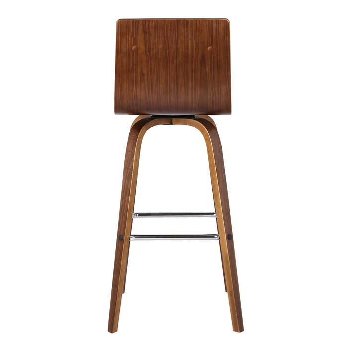 Vienna - 26" Swivel Counter Stool - Walnut Wood - Simple Home Plus