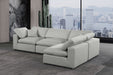Comfy - 4 Piece Linen Fabric Modular Armless Sectional - Simple Home Plus