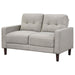 Bowen - Upholstered Track Arm Tufted Loveseat - Simple Home Plus