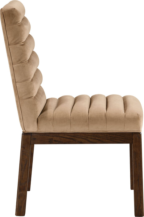 Evelyn - Dining Chair With Brown Legs - Simple Home Plus