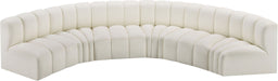 Arc - Faux Leather 6 Piece U-Shaped Modular Sofa - Simple Home Plus