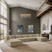 Shaggy - 6 Piece Modular Sectional With Chaise And Ottoman - Simple Home Plus