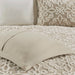 Sabrina - King 3 Piece Tufted Bedspread Set - Taupe - Simple Home Plus
