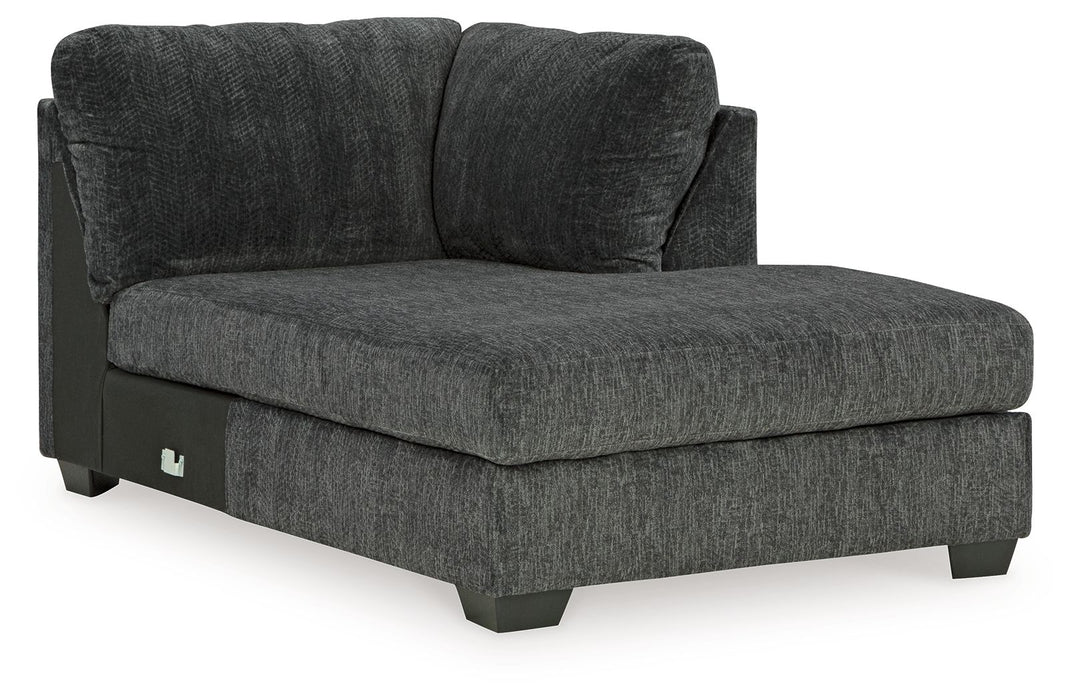 Biddeford - Raf Corner Chaise - Shadow - Simple Home Plus