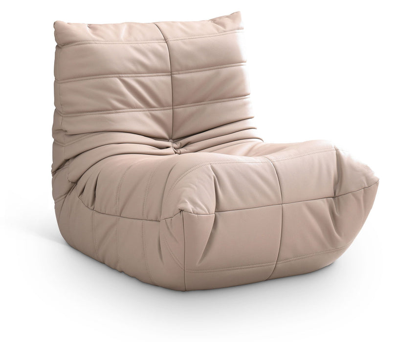 Relax - Vegan Leather Upholstered Chair - Tan - Simple Home Plus