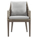 Grenada - Outdoor Wicker And Aluminum Dining Chair With Cushions (Set of 2) - Beige / Gray - Simple Home Plus