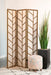 Mila - 3-Panel Room Divider Folding Shoji Screen - Walnut - Simple Home Plus