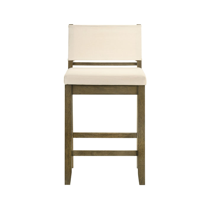 Yaneli - Contemporary Natural Wood Counter Height Kitchen Bar Stool - Simple Home Plus