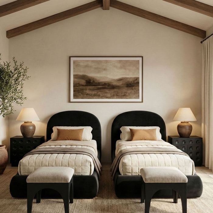 Celine - Upholstered Bed - Simple Home Plus