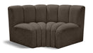 Arc - Boucle Fabric 2 Piece Modular Sofa - Simple Home Plus