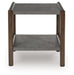 Kallenny - Brown / Gray - Rectangular End Table - Simple Home Plus