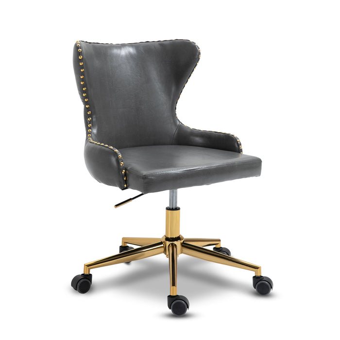 Hendrix - Office Chair with Gold Legs - Simple Home Plus