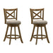 Kodi - Modern Farmhouse Swivel Wood Counter Height Kitchen Bar Stool - Simple Home Plus