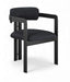 Aurum - Vegan Leather Upholstered Dining Chair With Graphite Black Base (Set of 2) - Simple Home Plus