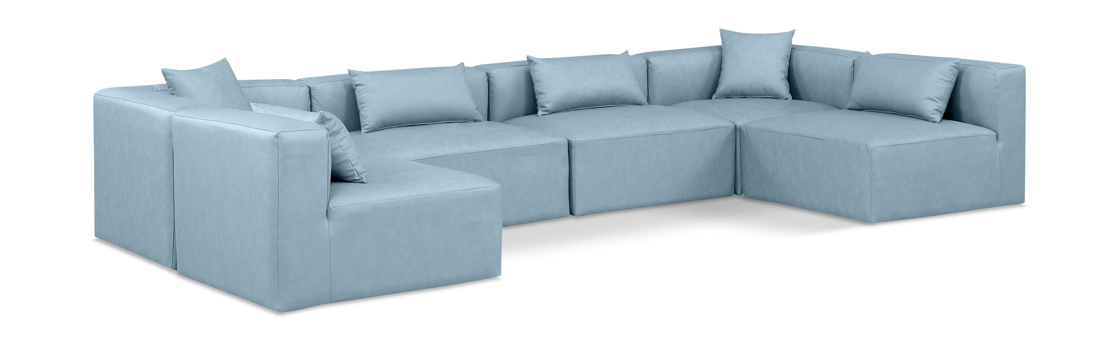 Cube - 6 Piece Modular Armless Sectional - Simple Home Plus