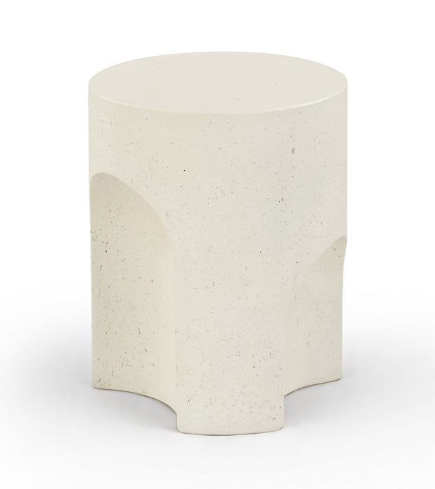 Olira - Concrete And Fiberglass Indoor / Outdoor End Table - Simple Home Plus