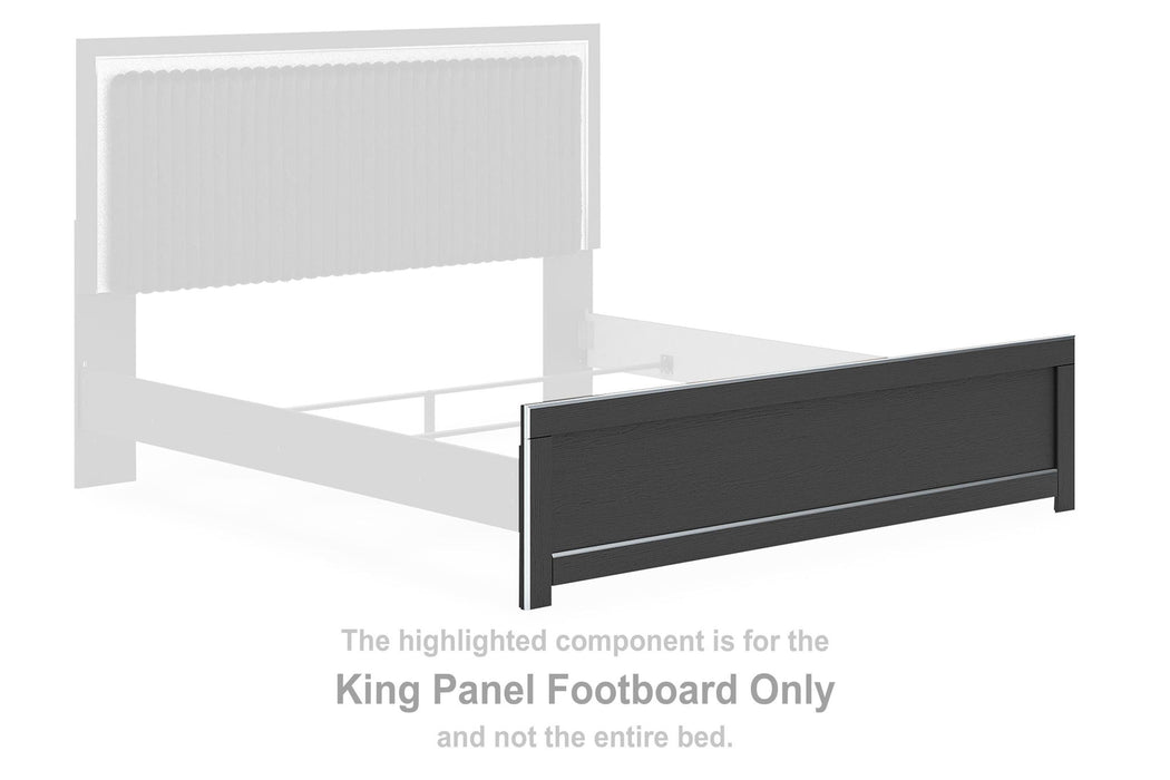 Zuraleus - King Panel Footboard - Black - Simple Home Plus