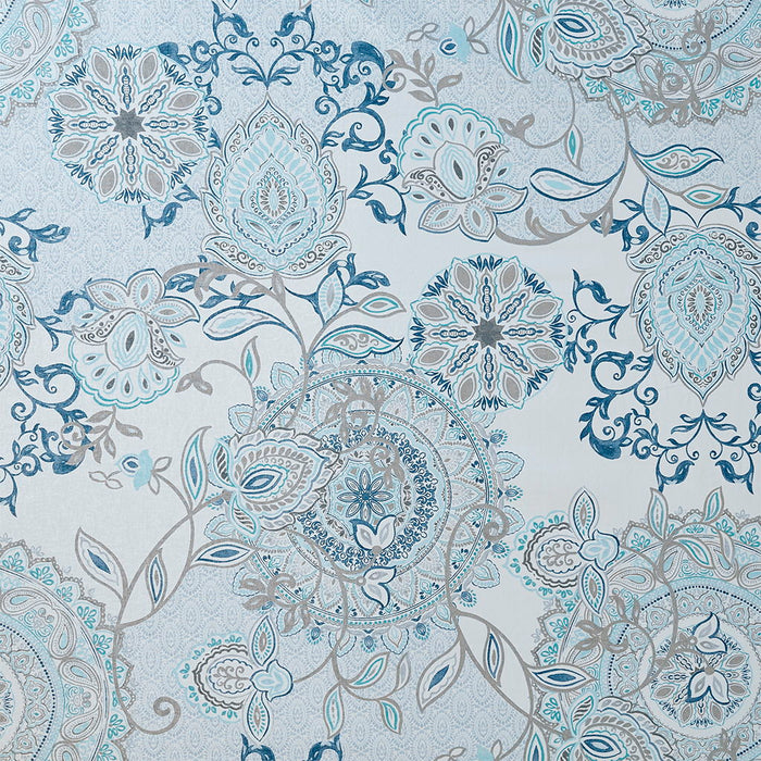 Isla - Printed Shower Curtain - Blue - Simple Home Plus