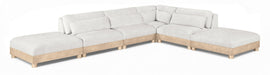 Turin - Chenille Fabric Upholstered Modular Sectional - White - Simple Home Plus