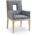 Gwendolyn - Dining Arm Chair With Natural Frame - Simple Home Plus