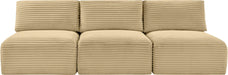 Shaggy - 3 Seat Modular Armless Sofa - Simple Home Plus