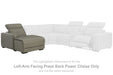 Correze - LAF PWR Reclining Back Chaise - Gray - Simple Home Plus