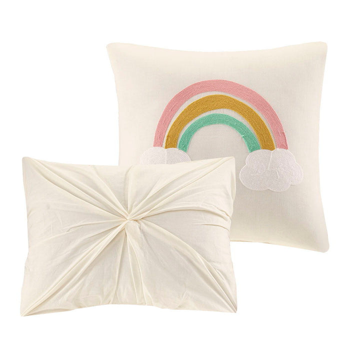 Callie - Pom Pom Comforter Set - Multi - Simple Home Plus