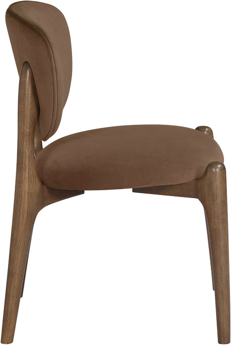 Velora - Upholstered Dining Chair (Set of 2) - Brown Base - Simple Home Plus