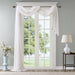 Irina - 144" Diamond Sheer Embroidered Window Scarf - White - Simple Home Plus