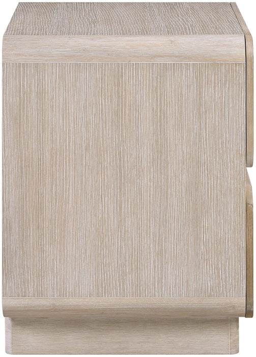 Adagio - Solid Wood And Oak Veneer Nightstand - Simple Home Plus