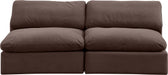 Comfy - Velvet Modular Armless Sofa 2 Seats - Simple Home Plus