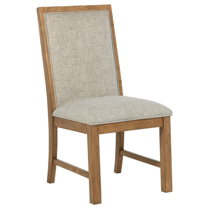 Bruner - Upholstered Dining Side Chair (Set of 2) - Brown - Simple Home Plus