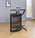 Dallas - 2-Shelf Curved Freestanding Home Bar Cabinet - Simple Home Plus