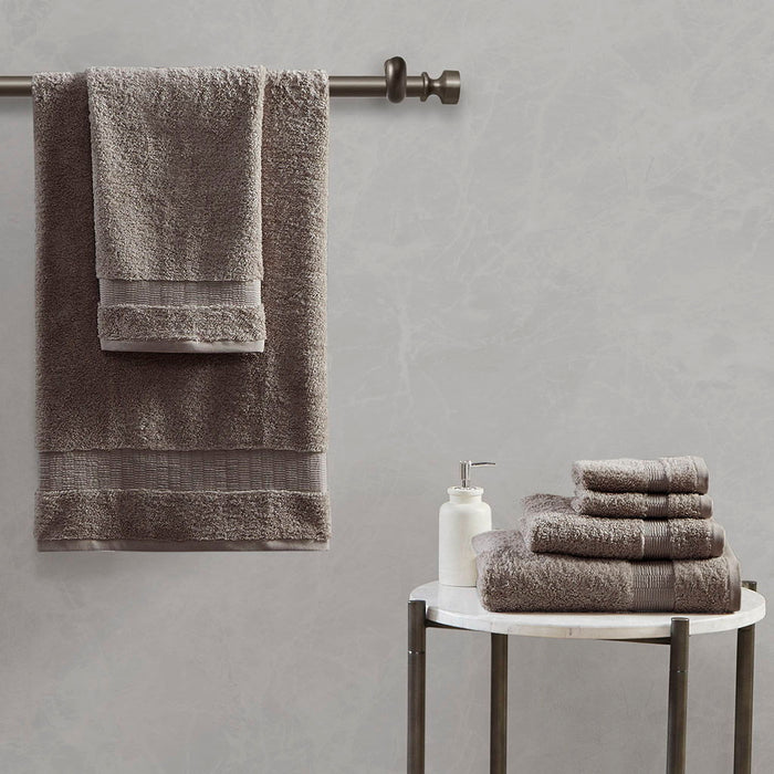 Luxor - 6 Piece Towel Set - Taupe - Simple Home Plus