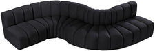 Arc - Velvet 6 Piece Curved Modular Sofa - Simple Home Plus