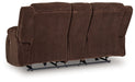 Free Wake - Chocolate - Double Relcining Power Loveseat With Console - Simple Home Plus