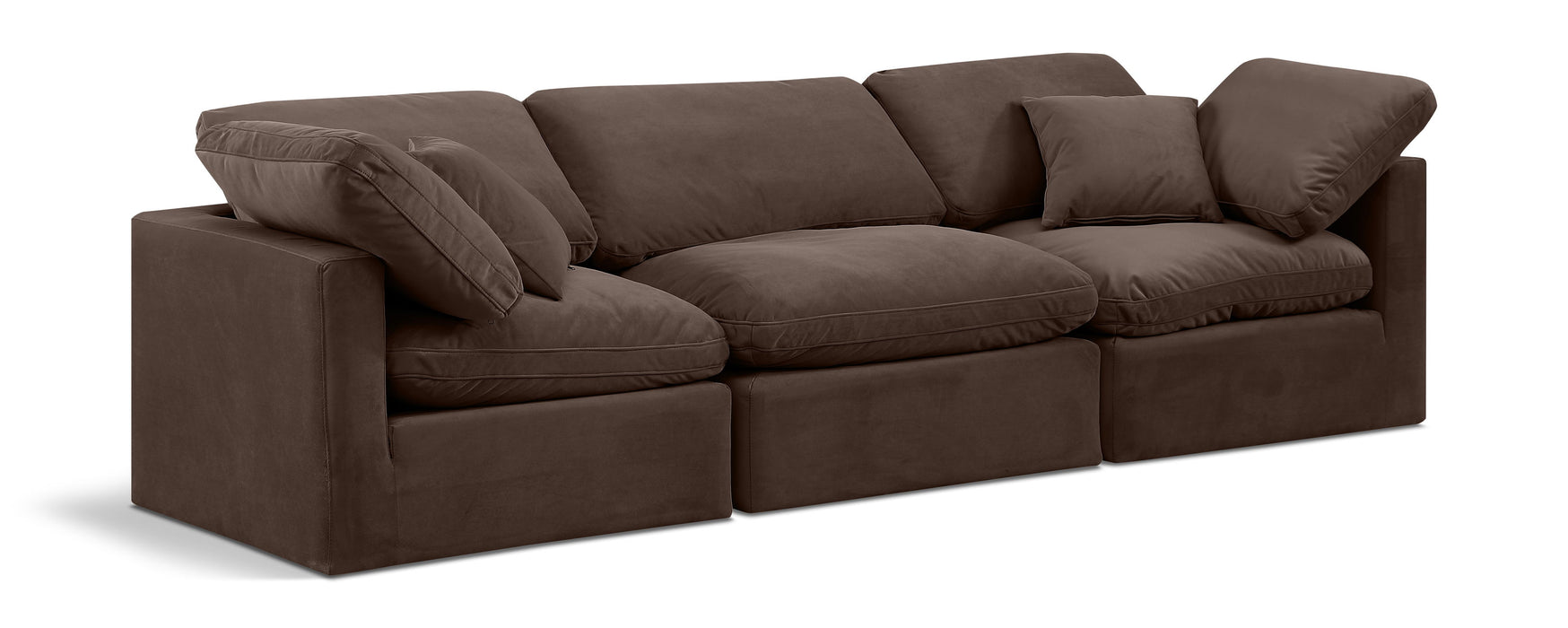 Indulge - Velvet 3 Seat Modular Sofa - Simple Home Plus