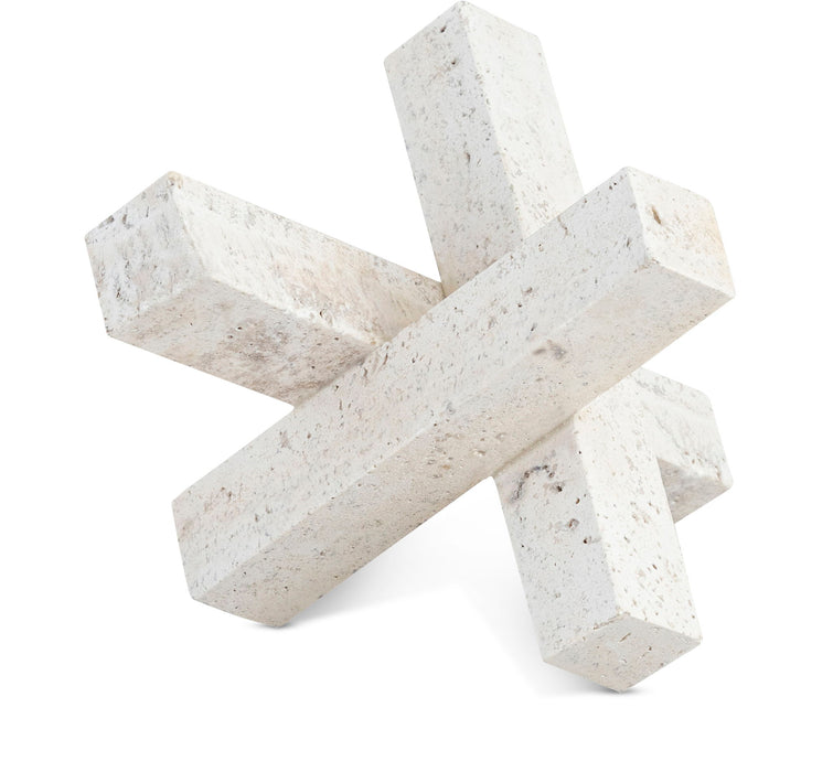 Stix - Travertine Decorative Object - Natural - Simple Home Plus