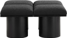 Pavilion - 4 Piece Modular Bench With Black Base - Simple Home Plus