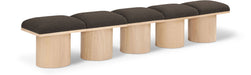 Pavilion - 5 Piece Modular Bench With Natural Base - Simple Home Plus