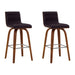 Vienna - 26" Swivel Counter Stool - Walnut Wood - Simple Home Plus