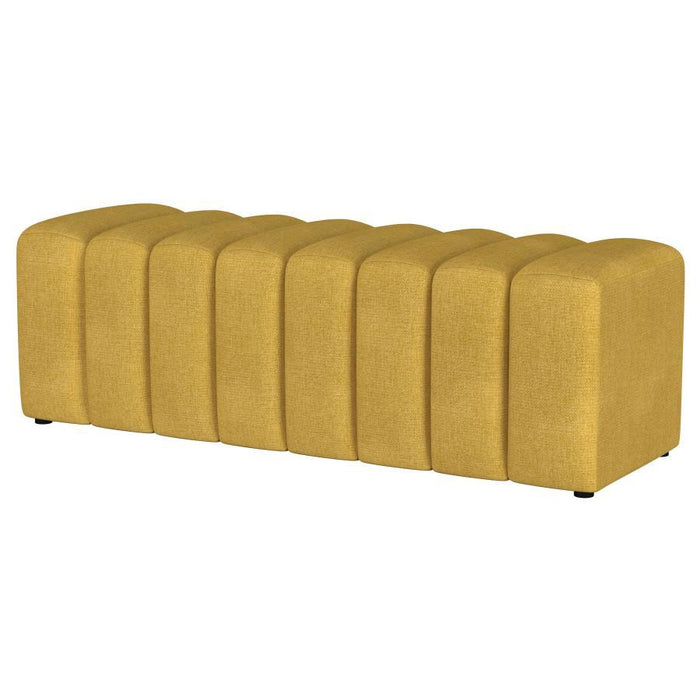 Summer - Fabric Upholstered Tufted Accent Bench - Simple Home Plus