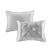 Laurel - Full Pieced Pleated 7 Piece Tufted Comforter Set - Gray - Simple Home Plus