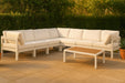 Nizuc - Outdoor Patio 7 Piece Modular Sectional With White Frame - Simple Home Plus