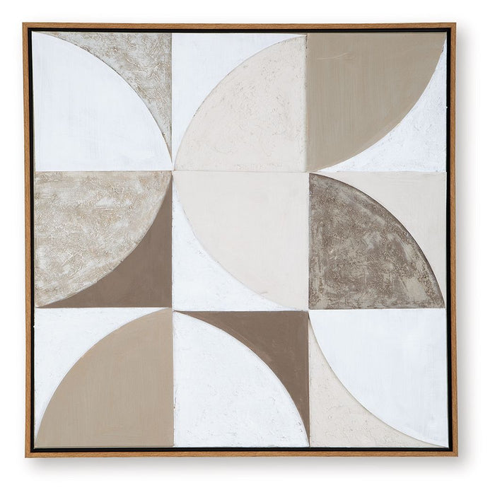 Harelman - Tan / Taupe / White - Wall Art - Simple Home Plus