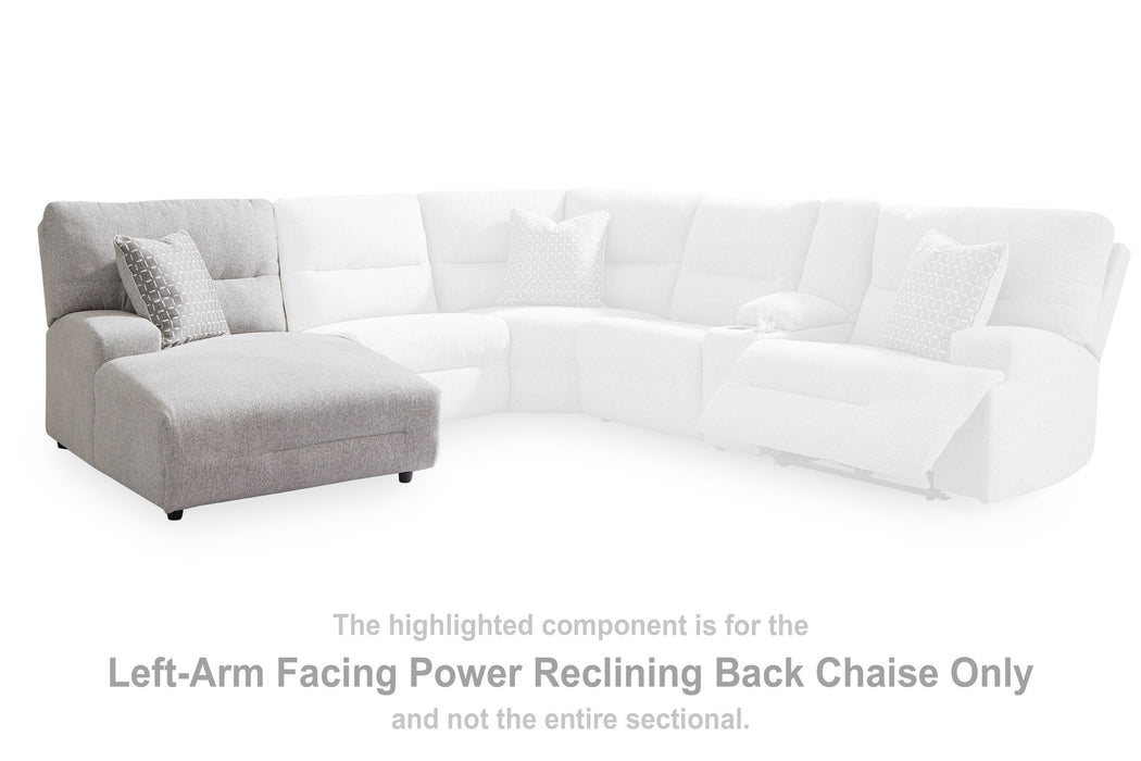 Acklen Place - Laf Power Reclining Back Chaise - Pewter - Simple Home Plus
